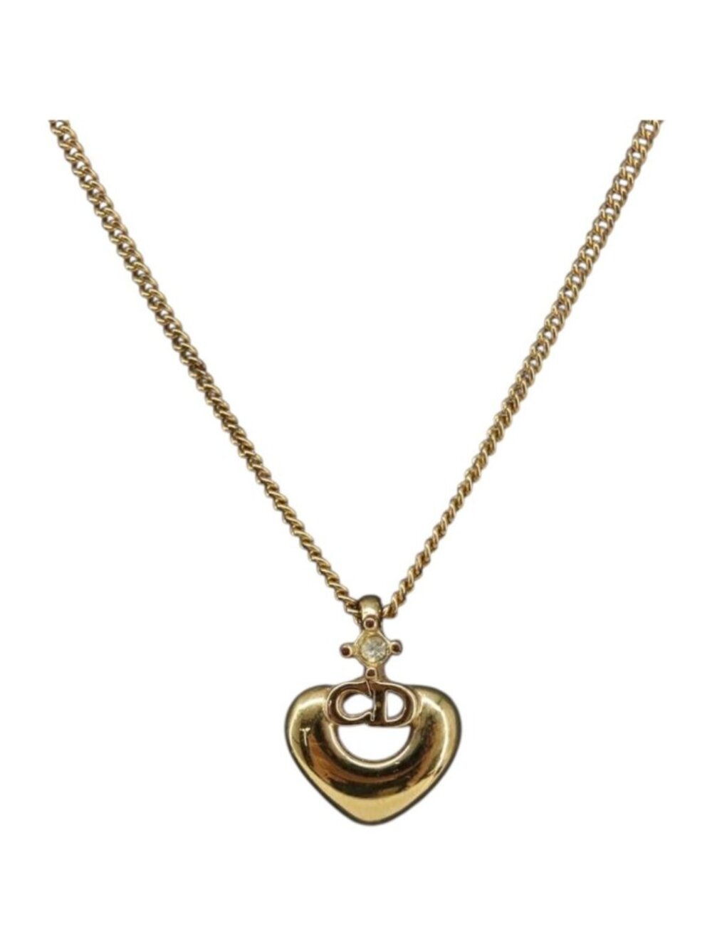 Christian Dior Necklace Metal Gold Tone